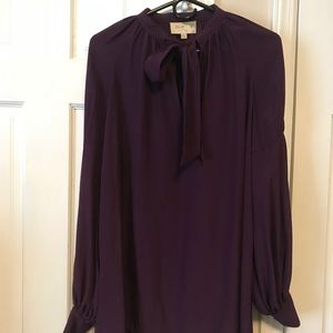 Elizabeth & James poet sleeve blouse purple S